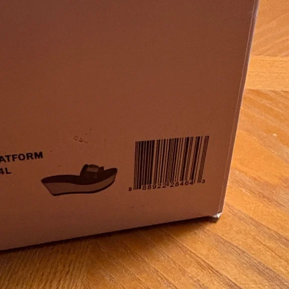 Michael Kors Navy and Brown Cork Wedges - Picture 2 of 3